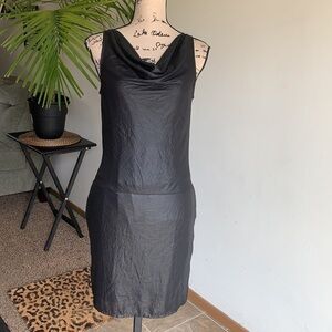GAP Dress Drape Neck Black Dress